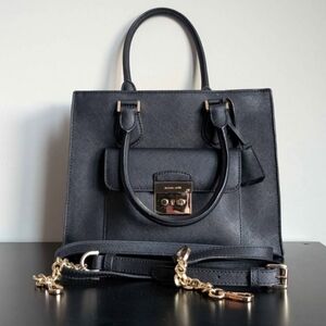 Michael Kors Black Leather Handbag